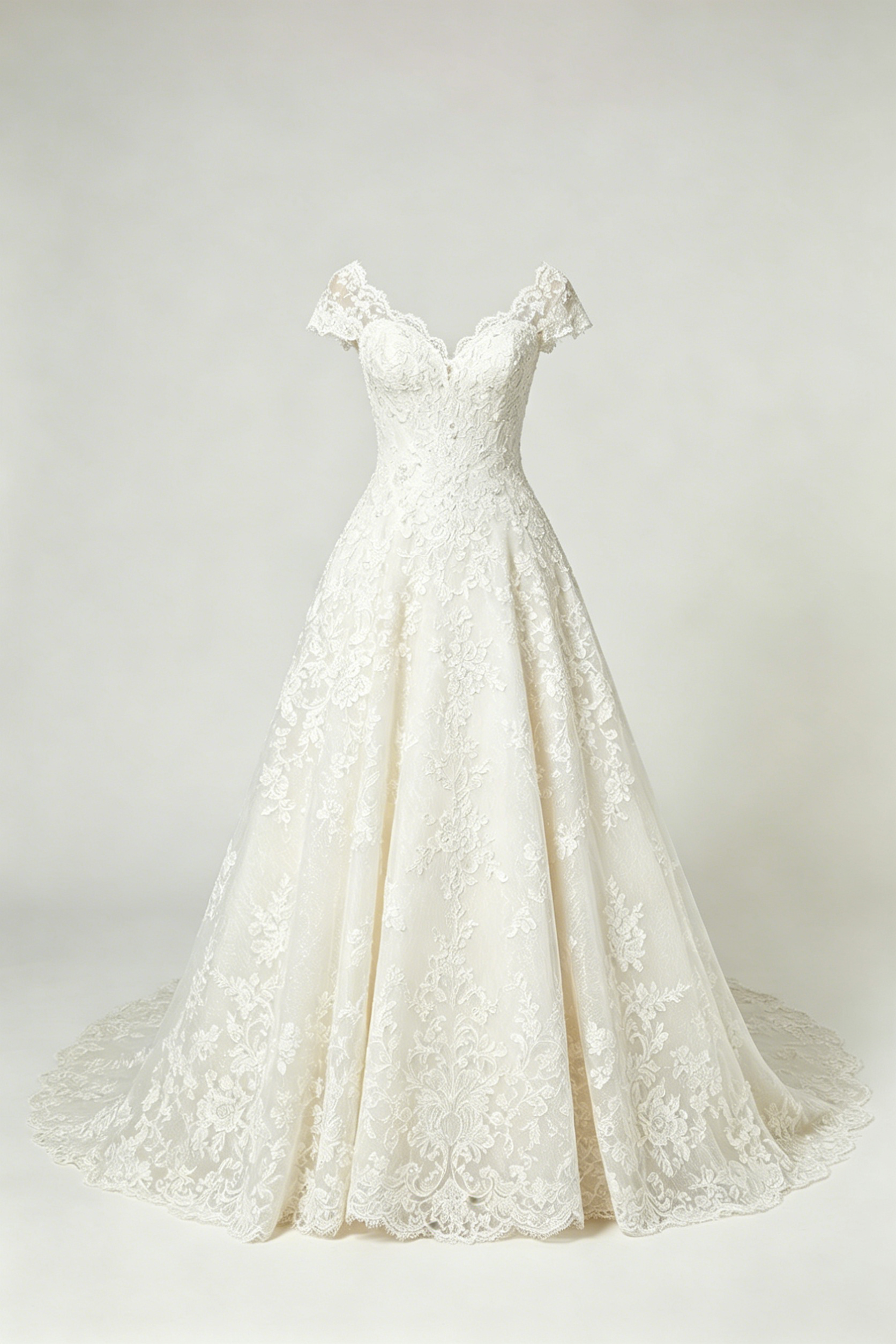 lace applique a line wedding dress lace applique a line wedding dress